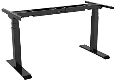 celexon elektrisch höhenverstellbarer Schreibtisch Professional 58-123cm schwarz | Gestell mit Timer-Funktion und Höhenspeicherung | ergonomisches Arbeiten im Sitzen und Stehen im Büro & Home-Office