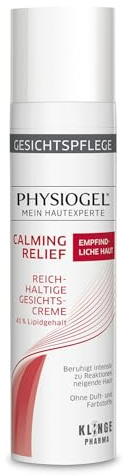 PHYSIOGEL Calming Relief Gesichtscreme für empfindliche Haut, 40ml | Beruhigende Pflege bei empfindlicher, allergischer Haut, stärkt die Hautbarriere und schützt vor äußeren Reizen