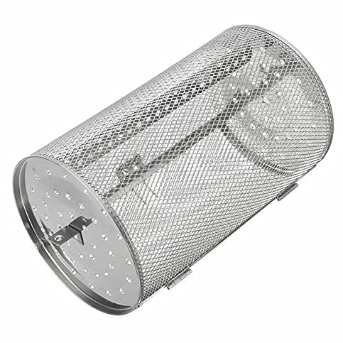 Rotisserie Korb Grill, Korbgrill, Edelstahl Bbq Ofen, Rotisserie Erdnuss Backen, Kaffeebohnen Grillkorb, Bratgeschirr, Rotierende Fässer zum RöSten von Nüdsen und Kaffeebohnen (140 * 230)
