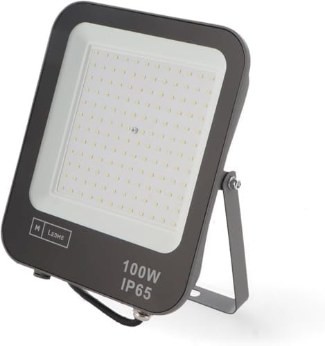 M Ledme - Foco Proyector LED Napoli 100W, 12.000 lumen, IP65 Regulable, Color Luz fría (6000k), Iluminación exterior, De uso para jardín, patios, parking, hotel, naves etc.