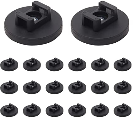 20 Stück Magnetische Kabelbinder Magnethalter Magnet Kabelklemmen Magnetclips Kabel Halterungen Kabelclips Halter für Auto, Büro, Zuhause