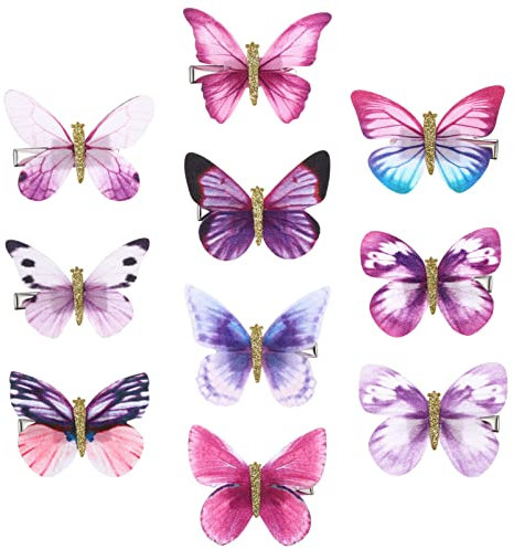 FRCOLOR 10pièces Lot De Barrettes Pour Cheveux Décoratives Pour Femmes Motif Aléatoire