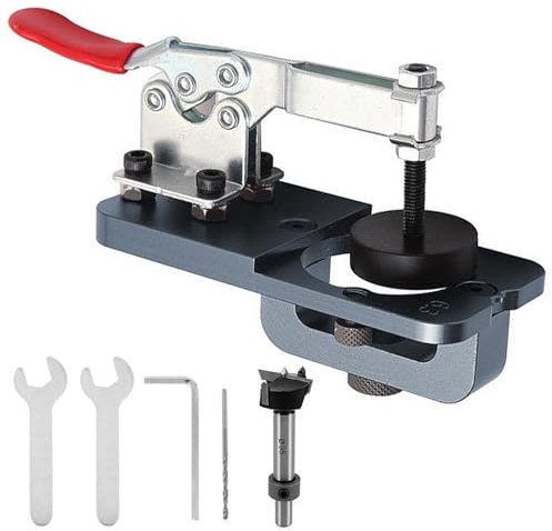 35mm Scharnierlehre, Verdecktes Scharnier Jig, Bohrschablone Topfscharnier, Türschrank-Scharnierlehre, Bohrlochstanze Genaue Verriegelung (A-35mm)