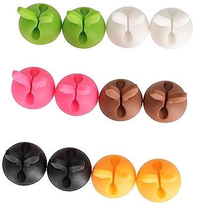 Angoily 12St Verschluss Kabelclips Kabelorganisator Auto-Handyhalterung Auto stehen Draht Kabel Halter kreativer kabelhalter Hase Kabelklemme Seilschnalle Kabelbinder Büro
