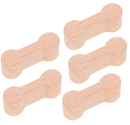 5 StüCk Holzschienen Verbinder, Holzeisenbahn ZubehöR, Holzbahngleis Schnallen, Kompatibel Mit Verschiedenen Eisenbahn Spielzeug, Umweltfreundliche Holzmaterialien, Einfach Zu Montieren Und Zu Entfern