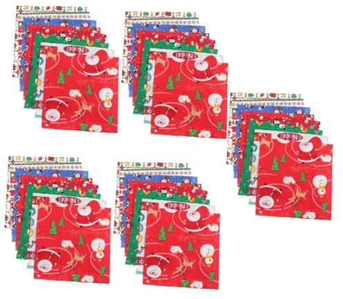 SEWACC 40stücke Weihnachtsstoff Baumwolle Für Quilten Patchwork Und Bastelprojekte Dekoration Für Weihnachtszeit