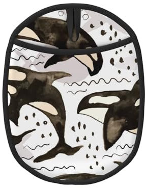 Orques aquarelles, Maniques, maniques résistantes à la Chaleur, maniques de Cuisine en Silicone antidérapantes