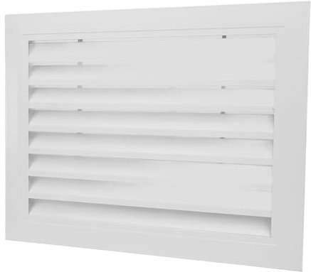 Rejilla de aire de retorno fijo para ventana, aleación de aluminio, 400 x 300 mm, cubierta de ventilación de aire acondicionado para baño, cocina, cuadrado de pared