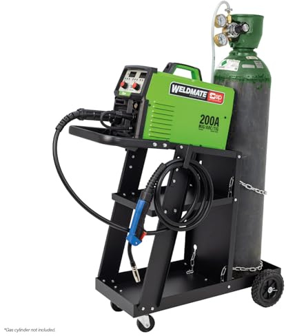 SIP WELDMATE AUTOPLUS MIG Welder 200A 3-in-1 MIG/ARC/TIG Synergic Inverter Welding Machine & Cart