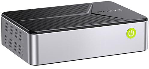 GMKtec Mini PC NAS, G9 Intel N150 Dual Boot Linux+OS Desktop Computer 12 GB DDR5 64 GB EMMC + 1TB M.2 SSD, 4*M.2 NVMe Slot, Doppia NIC 2.5 GbE, USB-C/USB 3.2 10 Gbps, Archiviazione collegata rete