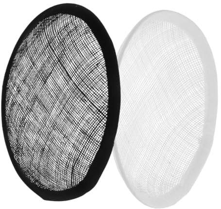 PHENOFICE Fascinator-Basis Mit Rundem Knopf Hutrahmen Tropfenform Hutbasis Millinery Supplies Fascinator-Set