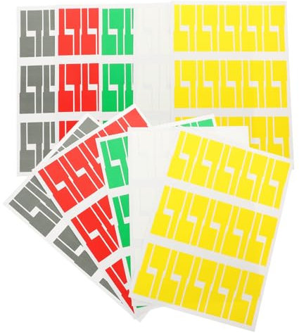 HYTROVE 10fogli Etichette Per Cavi Stampabili Autoadesive Gestione Etichette Per Cavi Comode Organizzatore Per Computer Ufficio Casa Scuola Colorate Per Identificative