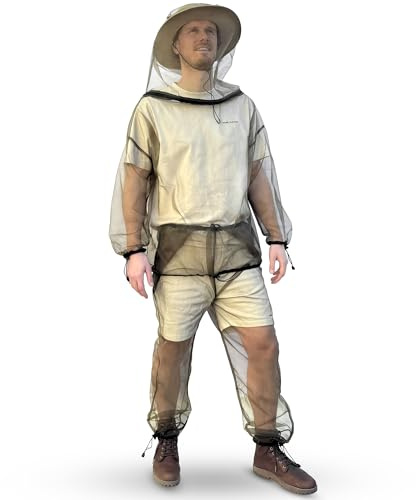 Traje Mosquitera con Chaqueta, Pantalones y Gorro | Red Anti Insectos