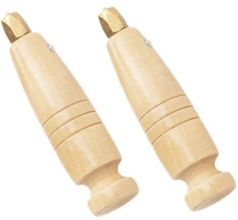 HOMSFOU 2pezzi Del Punteruolo in Legno Sostituibile Accessorio Per Punteruolo Da Cucire Strumento Per Riparare Scarpe e Lavori Artigianali