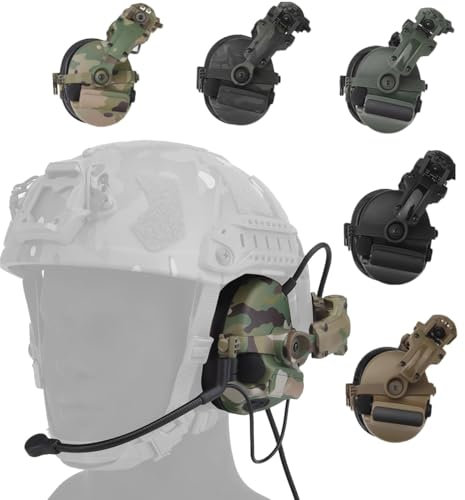 TACWJDM Cuffie Tattiche Elettroniche Cuffie Antirumore con Riduzione Attiva del Rumore E Pickup per Paintball Tiro A Segno Caccia, Protezione dell'Udito NRR 31 Db(CK)