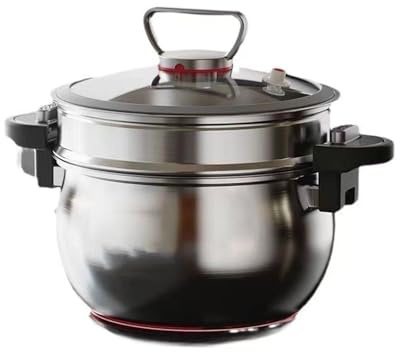 Blissbuilt Marmite en Acier Inoxydable-7 litres,Marmite à Soupe pour Induction,18/10 Faitout en Acier Inoxydable avec Couvercle en Verre,Grande capacité,Idéale pour Tous Les Types de cuisinières