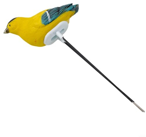 Plant Water Tester with Automatic Soil Moisture Detection and Night-Sensing Alarm, Bird-Shape Hygrometer for Flower Pots, Resin Material, For Ideal for Garden & Outdoor Plant Care (Yellow)