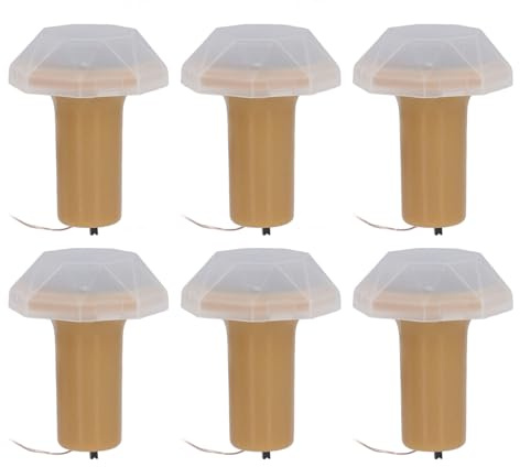 SIXRUN 6 Stück 2,49 Fuß Solar-Lichterkette für Weinflaschen mit LED-Korkenlichtern für Zuhause, Hochzeit, Party, Dekorative Recycelte Flaschen