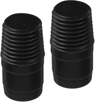 Besenstiel mit Gewinde Adapter für Teleskopstange Ersatz 25mm 2 Stück | 25mm Europäisches Gewinde, Passend für Metall und Holzstiele, Robuster PP Kunststoff, Schnelle Schraubverbindung, 2er Set