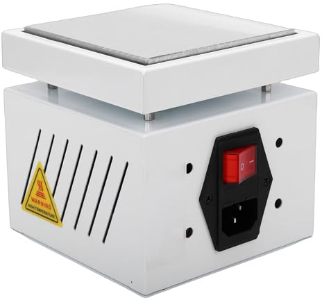 FTVOGUE BY1010 Plaque Chauffante à Souder, Contrôle de Température 350 W 0 ℃ à 400 ℃ avec Plaque en Aluminium Aéronautique pour la Réparation D'écran de Téléphone, Travail D'affichage (Prise UE)