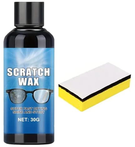 Quitarañazos para Gafas,Limpiador Protector Portátil para Lentes con Esponja,Pulido y Quita-rayaduras para Gafas de Sol | para Eliminación de Polvo en de Resina,