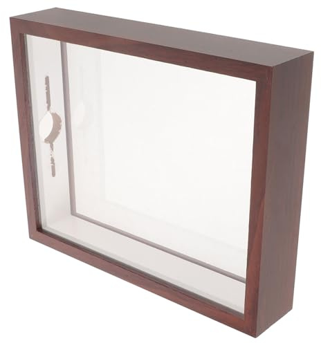 Kisangel Boîte Porte-Capsules Rétro en Bois Café Transparent 4 Cm Fente – Présentoir Vitrine pour Collection de Capsules de Bière et Rangement Souvenirs – Coffret Exposition