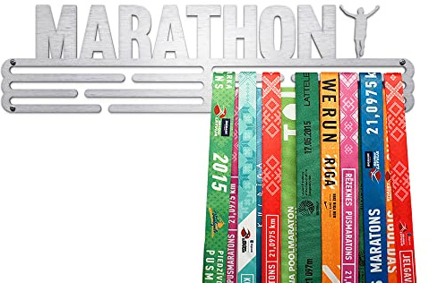 United Medals Marathon Medaillenhalter Running Laufen für 48 Medaillen Aufbewahrung - Läufer Geschenk Marathon Zubehör