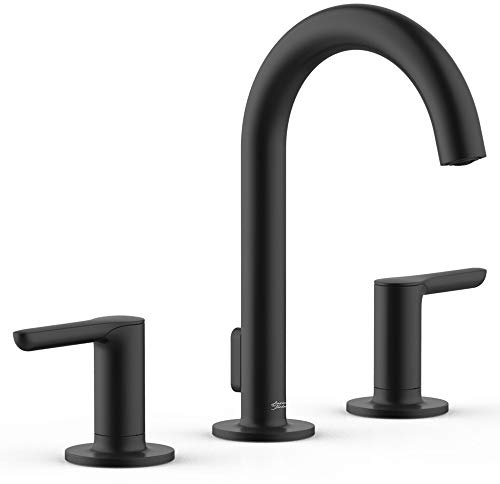 American Standard 7105801.243 Studio® S Widespread Faucet with Lever Handles, Matte Black