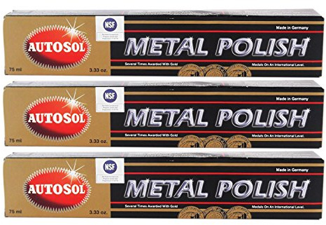 3x 75ML AUTOSOL MetalPolish Alu Metall Chrom Politur Polierpaste EDEL Chromglanz
