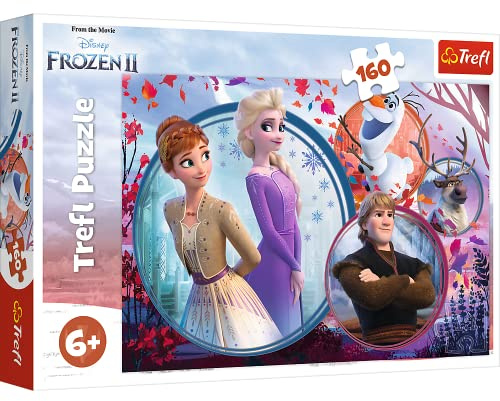 Trefl, Puzzle, Schwesterliches Abenteuer, Disney Frozen 2, 160 Teile, für Kinder ab 6 Jahren