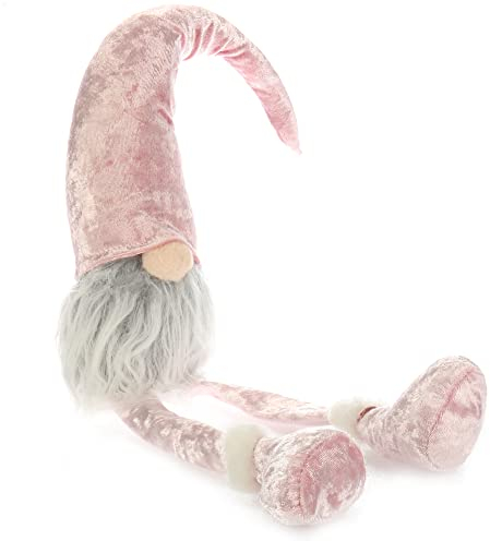 com-four® Premium Kantenhocker - große Wichtel in XXL für die Weihnachtsdeko, Handmade winterliche Figur als Dekoartikel für Fensterbank und Kamin - Sammlerfiguren