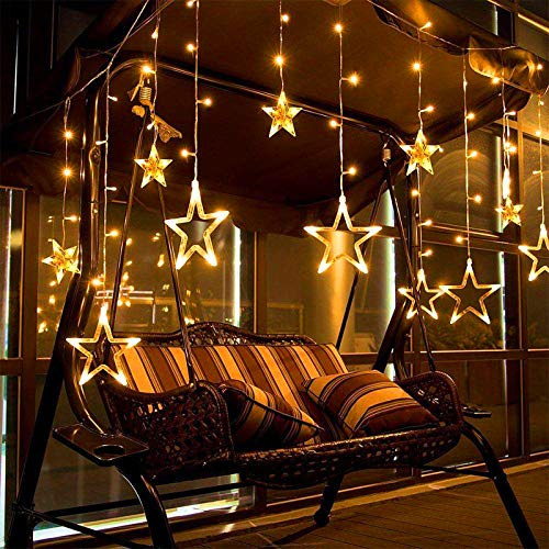 ACXIN 138 LEDs Lichterkette, LED Sterne Lichtervorhang, Weihnachten Lichternetz, 8 Leuchtmodi, für Außen Innen, IP44 Wasserfest, Geeignet für Weihnachten, Hochzeit, Party, Urlaub, 3m
