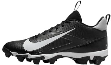 Nike Alpha Menace 4 Shark Football Cleats (FN0028-001, Black/Light Smoke Grey/Metallic Silver/White), Schwarz, 44 EU
