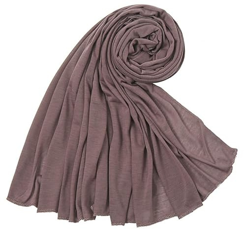 WANSSY® Damen Herren Unisex Uni Farbe Jersey XXL Schal modern 200cm x 90cm Übergröße