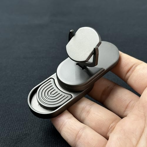 T-Conceal EDC Fidget Sliders, Fidget-Spielzeug, Stressabbau für Erwachsene, magnetisches Metall-Ziel, Push-Slider, Finger-Push-Spin-Münzen, Dekompressionsspielzeug, EDC, haptischer Slider