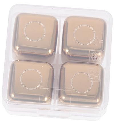 Cabilock Stainless Ice Cube for Instant Cooling Reusable Ice Cube Set Water Ice Block