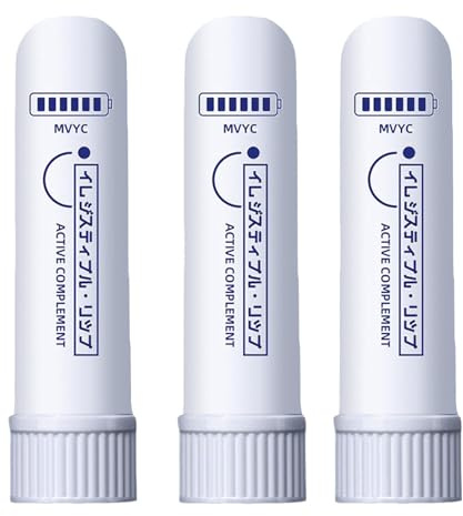 3 Stück Nasal Inhaler, Pfefferminz-Aromatherapie-Inhalationsstab, Energiestift Zur Verbesserung Der Atmung, Naseninhalator Zur Linderung Verstopfter Nase, Kühlende Erfrischende