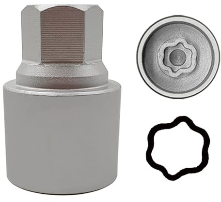 JEUCLEL 060 Wheel Locking Nut Key Socket Compatible with BMW Series, (Socket OD 29mm - ID 25mm), Wheel Anti-Theft Lug Nut Removal Tool, Anti-Theft Screw Remover