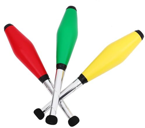 PERSELOSO Jonglierspielzeug Für Kinder – 3-teiliges Tellerspielzeug Spielzeug Für Draußen Performance-Requisite Jonglierstab Spaß Für Festivals