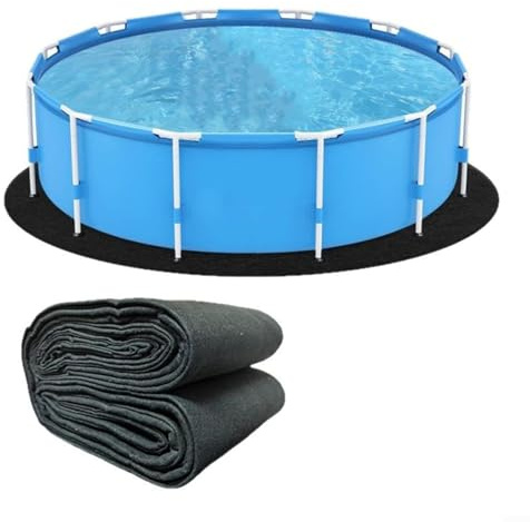 FACAIIO 18 FT Round Pool Liner Pad, Ground Pool Round Cloth, Above Ground Swimming Pool Liner for Villa, Courtyard, for LEISURE Villas