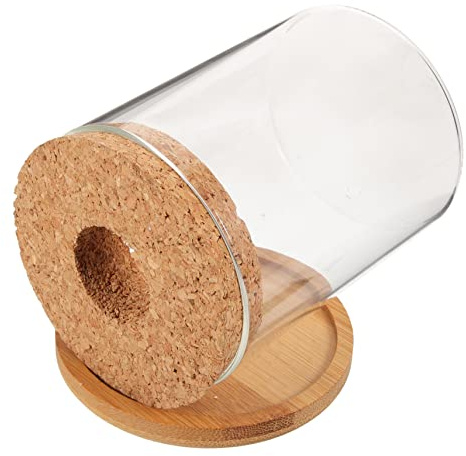 VILLFUL Kleines Fischglas mit Klarem Hydroponik Pflanzentopf Transparenter Terrarien Behälter für Desktop Deko für Goldfisch und Moospflanzen Kreatives Aquarium für Wohn und Arbeitszimmer