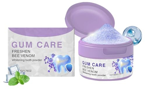 Dmuzsoih Polvere Sbiancante per Denti | Rimozione Macchie e Pulizia Dentale | 50g Formula Delicata Rinfrescante contro l'Alito Cattivo | Sorriso Luminoso per Adulti e Giovani