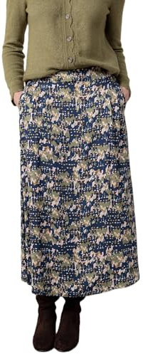 Lily & Me Alice Geometric Print Maxi Skirt - Navy - Size 10