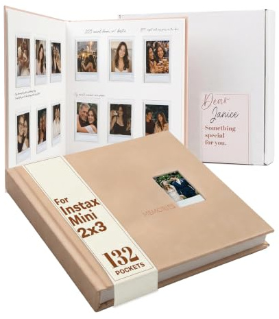 Tapeera Fotoalbum für Instax Mini 12 mit Schreibfläche - Einsteckalbum