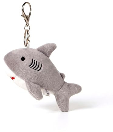 Tapufitil Portachiavi Peluche Squalo Carino Per Zaino Charm Squalo Decorazione Accessori Per Donna Regalo Per Amanti Dei Gatti 11