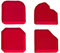 Tectool 18680 Joint Ass Standard - Juego de 4 piezas para alisar lechada