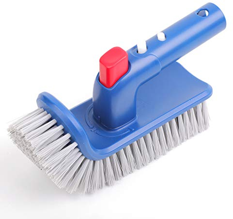 Sepetrel Poolbürstenkopf zur Reinigung von Poolwänden, Stufen und Ecken, drehbare Handscheuerbürsten, für Innen- und oberirdische Schwimmbäder, Spa, Badezimmer, Whirlpool, Küche
