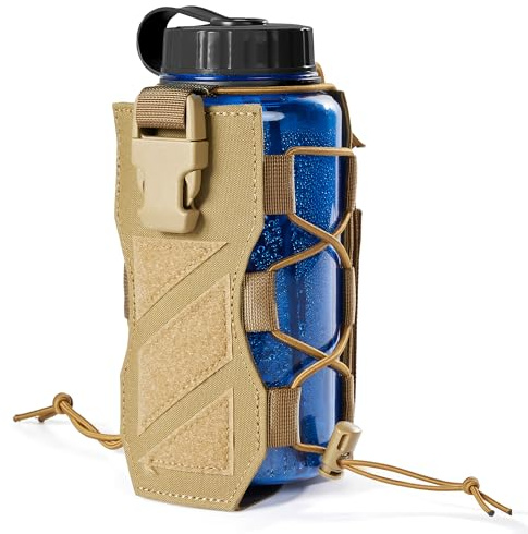 OneTigris Trinkflasche Flaschenhalter MOLLE Feldflaschentasche Carrier Extreme Minimalist Trinkflasche Halter