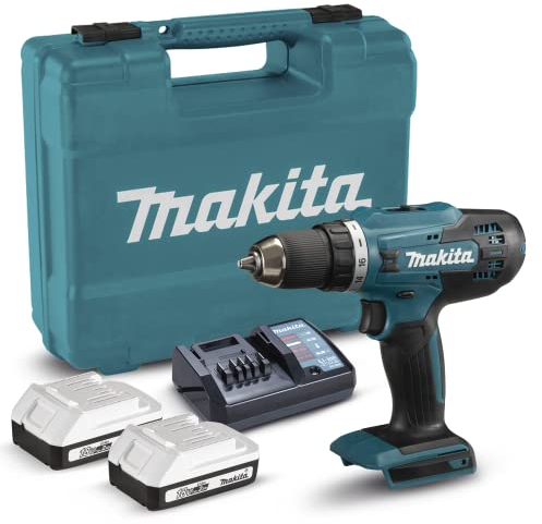 Makita DF488D004 Taladro Atornillador, 18V, 42Nm, 2,0Ah, 2 Baterías
