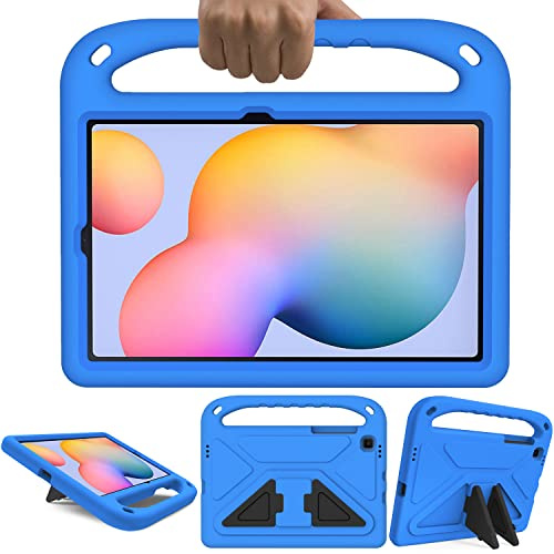 GOZOPO Niños Funda para Samsung Galaxy Tab S6 Lite (10.4, 2024/2022/2020) | Ligera y Prueba de Golpes con Soporte Funda para Galaxy Tab S6 Lite Tablet 10.4 Pulgadas - Azul